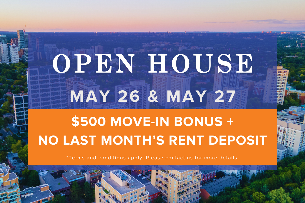 OPEN HOUSE: May 26 & May 27